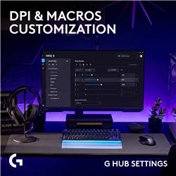 Souris de jeu sans fil LOGITECH G502 X LIGHTSPEED - commutateurs optiq