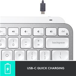 Introducing MX Keys Mini, a smaller, smarter, and mightier minimalist keyboard made for creators in Pale Grey