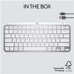 Introducing MX Keys Mini, a smaller, smarter, and mightier minimalist keyboard made for creators in Pale Grey