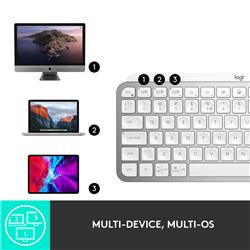 Introducing MX Keys Mini, a smaller, smarter, and mightier minimalist keyboard made for creators in Pale Grey