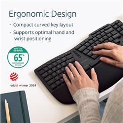 KENSINGTON K75491US Pro Fit Ergo KB675 EQ TKL Rechargeable Keyboard