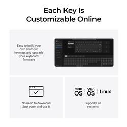 Keychron B1 Pro 75 % Clavier de productivité, Noir