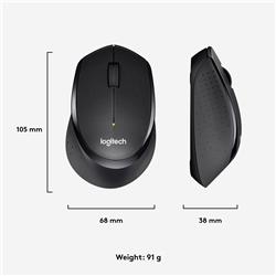 LOGITECH M330 Silent  Wireless Mouse - Black