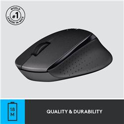 LOGITECH M330 Silent  Wireless Mouse - Black