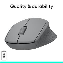 LOGITECH M330 Silent Wireless Mouse - Grey/Yellow