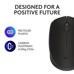 LOGITECH  M170 Wireless Mouse (Black)(Open Box)