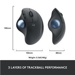 LOGITECH ERGO M575 Wireless Trackball - Black