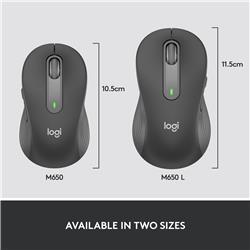 LOGITECH Signature M650 L Wireless Mouse - Graphite