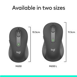 Souris sans fil LOGITECH CORE Signature M650 - Graphite (910-006250)