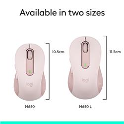 LOGITECH Signature M650 Wireless Mouse - Rose