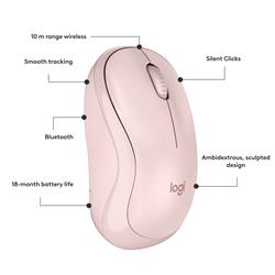 LOGITECH M240 SILENT BLUETOOTH MOUSE (ROSE)