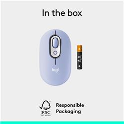 LOGITECH POP Wireless Mouse (Lilac)(Open Box)