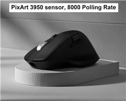 Keychron M6 Mouse, PixArt 3950, 8KHz Polling Rate (M6S-A23)