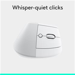 Souris sans fil ergonomique verticale LOGITECH Lift (blanc cassé)