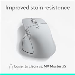 LOGITECH MX Master 4 Right-handed Ergonomic Mice - Pale Grey