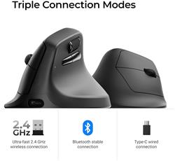 Keychron M5 Right-handed Ergonomic Mouse - Black (M5-A29)(Open Box)