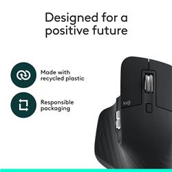 LOGITECH MX Master 3S BE Right-handed Ergonomic Mice - Black