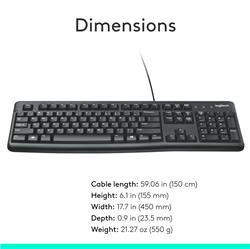 LOGITECH K120 USB Keyboard - French (920-002851)