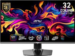 MSI MPG 321URX QD-OLED 32" 16:9, QD-OLED Gaming Monitor, 240Hz 0.03ms(Open Box)