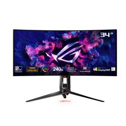 ASUS ROG Swift 34" OLED 240 Hz, 0.03 ms  800 R Curved Gaming Monitor