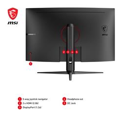 MSI G32CQ5P 32" 2560 x1440 (WQHD), 170Hz 1ms Curved Gaming Monitor