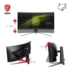 MSI MAG 34" UWQHD 3440x1440 incurvé VA 180Hz 1ms(MPRT) Moniteur de jeu