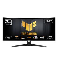 ASUS TUF Gaming 34" WQHD Curved VA 180Hz 1ms (MPRT) Gaming Monitor