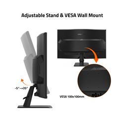 GIGABYTE GS32QCA 31,5" QHD incurvé VA 180 Hz 1ms(MPRT) Moniteur de jeu