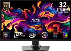 MSI MAG 31.5" 3840 x 2160 UHD QD-OLED 165Hz Gaming Monitor