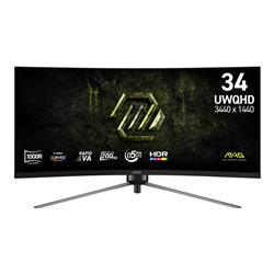 MSI MAG 34 po 3440 x 1440 UWQHD Rapid VA 200Hz de jeu Moniteur