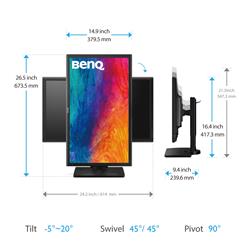 BenQ 27" 2K QHD IPS Widescreen Monitor PD2700Q(Open Box)