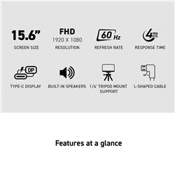 MSI PRO MP165 E6 16" FHD IPS 60Hz 4ms(GtG) Business Monitor
