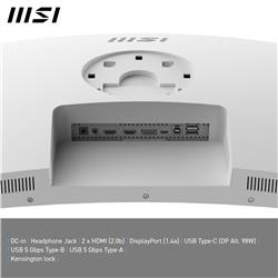 MSI Modern MD342CQPW 34"  UWQHD Curved VA 120Hz 1ms White Monitor