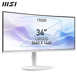 MSI Modern MD342CQPW 34"  UWQHD Curved VA 120Hz 1ms White Monitor