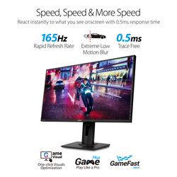 ASUS VG278QR 27” Gaming Monitor 165Hz Full HD 0.5ms G-SYNC EyeCare DP