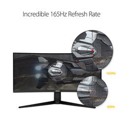 ASUS TUF Gaming VG34VQL1B 34” Curved HDR Monitor, WQHD (3440x1440), 165Hz, 1ms, Extreme Low Motion Blur, FreeSync Premium, Eye 