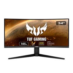 ASUS TUF Gaming VG34VQL1B 34” Curved HDR Monitor, WQHD (3440x1440), 165Hz, 1ms, Extreme Low Motion Blur, FreeSync Premium, Eye 