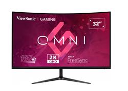 ViewSonic 32" QHD Curved Gaming Monitor, VA, QHD 2560x1440, 1ms,165 Hz