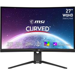 MSI MAG 27" WQHD Curved Rapid VA 240Hz 1ms (GTG) Gaming Monitor