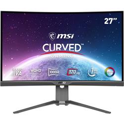 MSI MAG 27" WQHD Curved Rapid VA 170Hz 1ms (GTG) Gaming Monitor