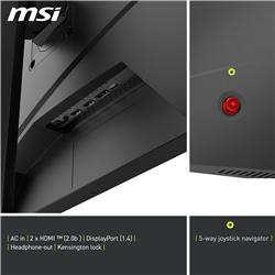 Moniteur de jeu MSI MAG 27" FHD 1 920 x 1 080 IPS rapide 180 Hz 0,5 ms (GTG)