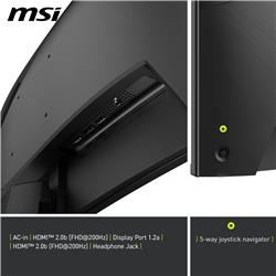 MSI MAG 276CF E20 27" FHD Rapid VA Curved 200Hz 0.5ms Gaming Monitor