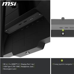 MSI MAG 27 po UHD Mini-LED IPS à double mode 160Hz de jeu Moniteur(Open Box)