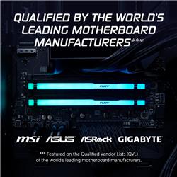 Kingston FURY Beast RGB 16GB (2x8GB) DDR5 5200MHz CL40 UDIMM