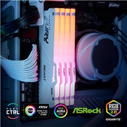 Kingston FURY Beast RGB 64GB (2x32GB) DDR5 5200MHz CL40 UDIMM