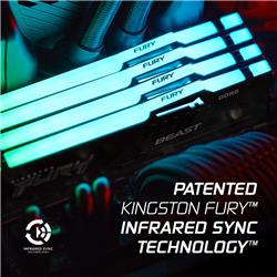 Kingston FURY Beast RGB 32 Go (2x16 Go) DDR5 6000 MHz CL36 UDIMM