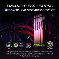 Kingston FURY Beast RGB 128 Go (2x64 Go) DDR5 5600MHz CL36 UDIMM