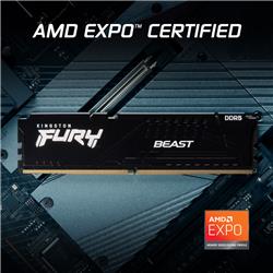 Kingston FURY Beast 16 Go (1x16 Go) DDR5 6000 MHz CL30 UDIMM