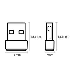 TP-LINK (Archer T2U Nano) - Petit adaptateur USB sans fil AC600