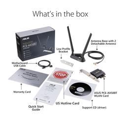 ASUS (PCE-AX58BT) AX3000 Next-Gen WiFi 6 Wireless Adapter(Open Box)